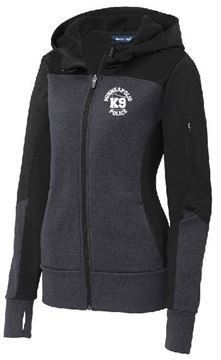 Picture of Sport-Tek® Ladies Tech Fleece Colorblock Full-Zip Hooded Jacket(LST245)